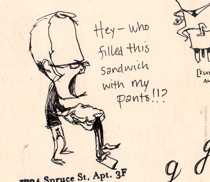 Rob Enjoying A Sandwich