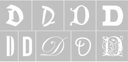 Several Different Looking D's